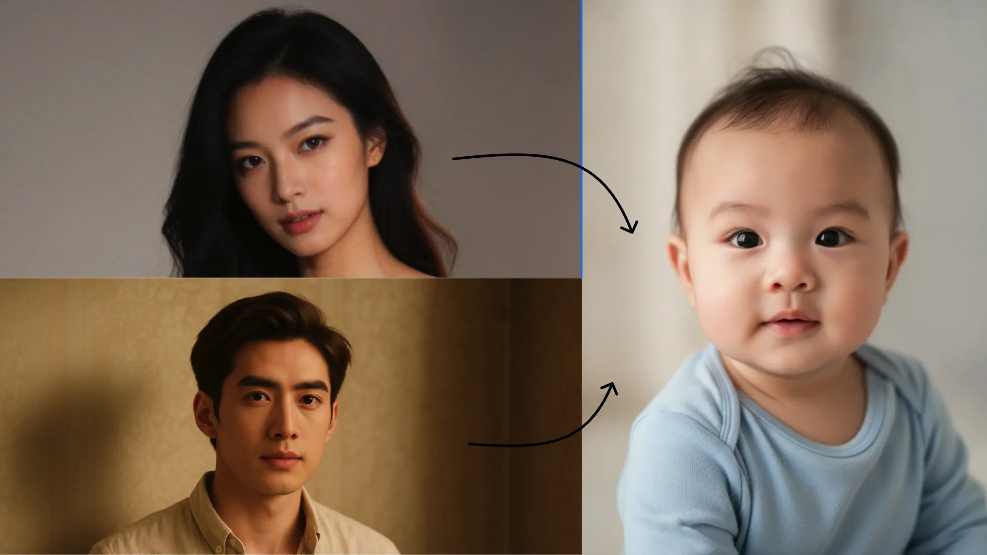 AI Baby Generator future baby portrait preview | Lucer
