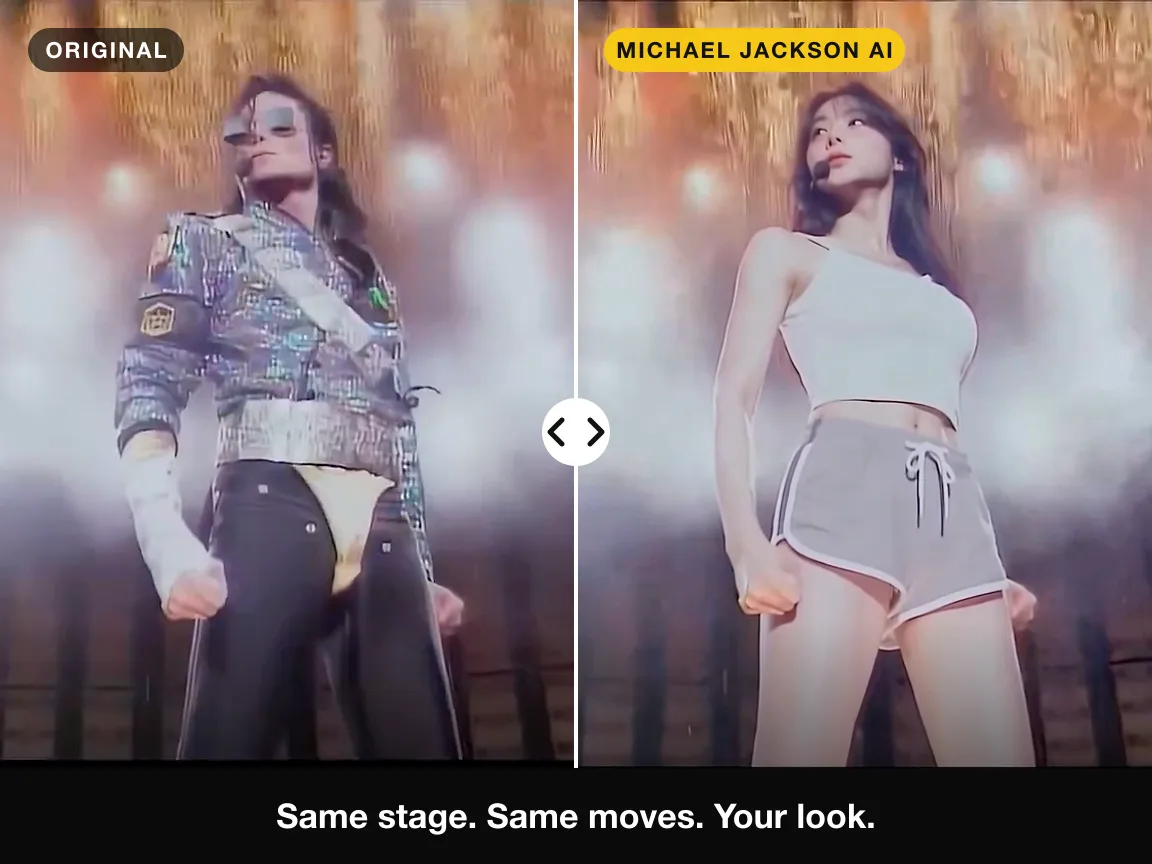 Michael Jackson AI concert video effect preview | Lucer