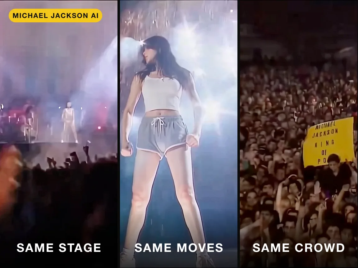 Michael Jackson AI video without editing | Lucer
